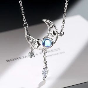 Just In🎉 S925 Zircon Moonstone Tassel Necklace